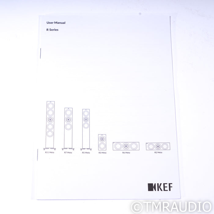 KEF R3 Meta Bookshelf Speakers; White Gloss Pair