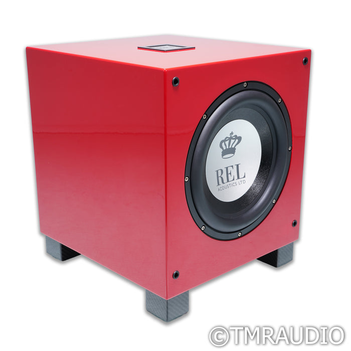 REL Acoustics T/9i 10" Powered Subwoofer; Italian Racing Red