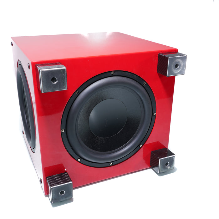 REL Acoustics T/9i 10" Powered Subwoofer; Italian Racing Red
