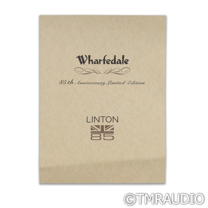 Wharfedale Linton 85th Anniversary Bookshelf Speakers; Mahogany Pair w/ Stands