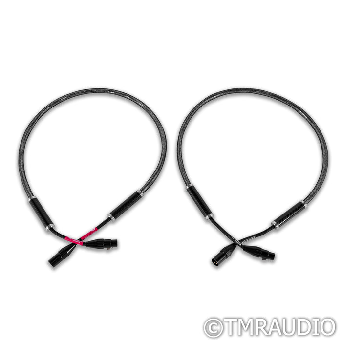 WyWires Diamond XLR Cables; 4ft Pair Balanced Interconnects