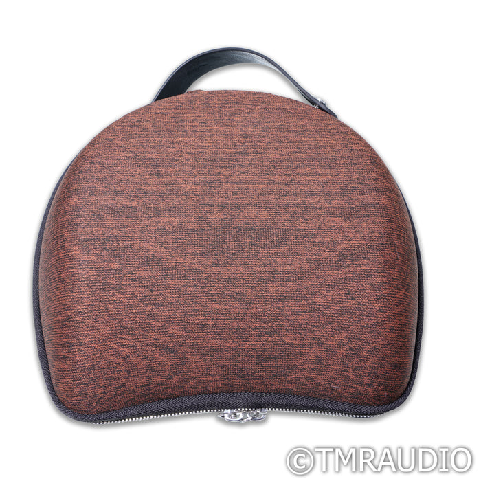 Focal Stellia Closed Back Headphones; Brown Leather Pair