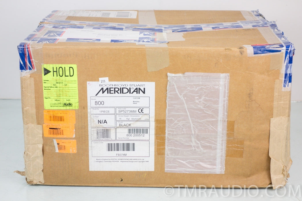 Meridian 800 v.2 CD / DVD Player / Transport / Preamplifier in Factory Box
