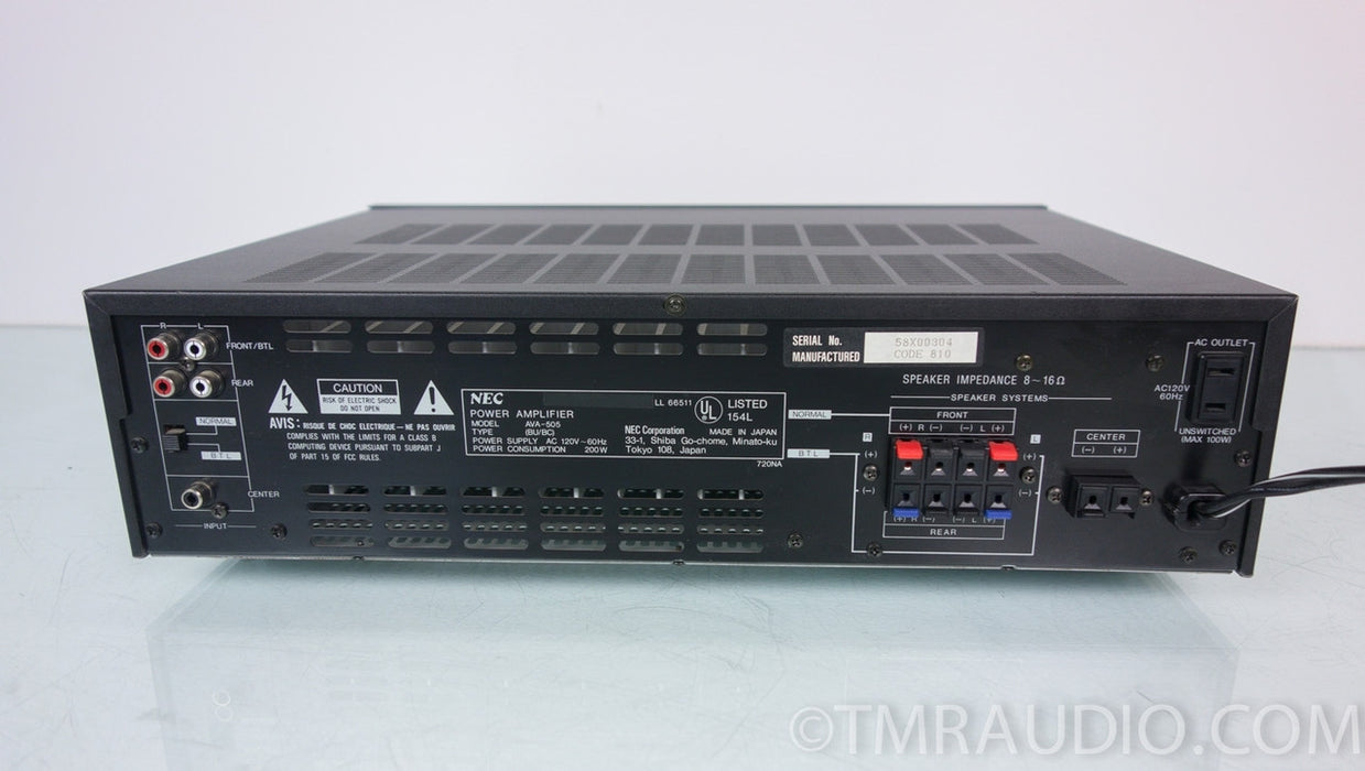 NEC AVA-505 3 / 5 Channel Power Amplifier in Factory Box