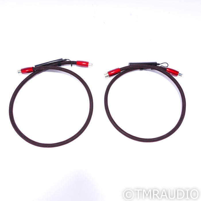 AudioQuest Fire XLR Cables; 1m Pair Balanced Interconnects