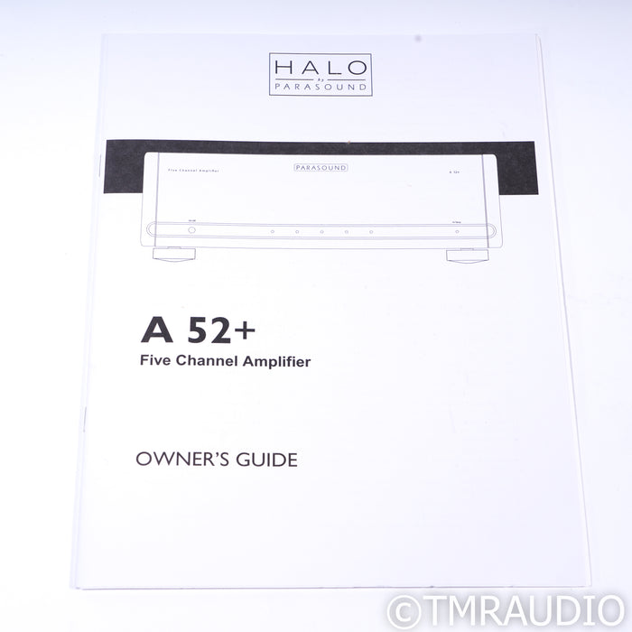 Parasound Halo A52+ 5 Channel Power Amplifier; A 52+