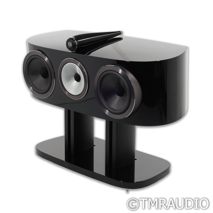 Bowers & Wilkins HTM81 D4 Center Channel Speaker; Gloss Black w/ Stand