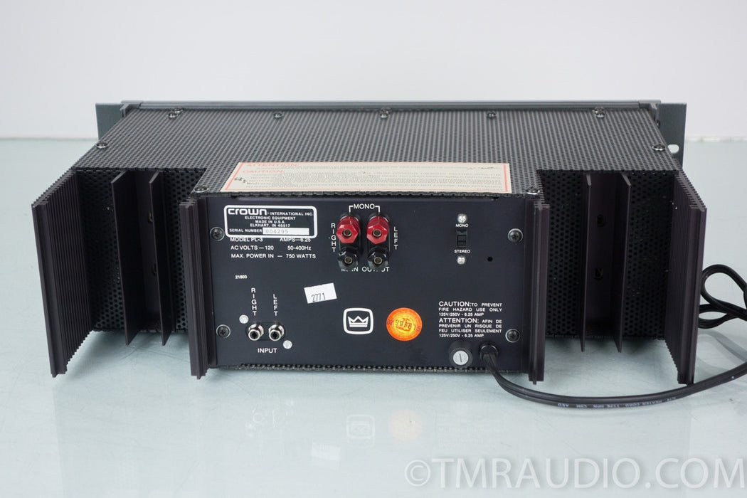 Crown Power Line Three PL-3 Stereo / Mono Power Amplifier