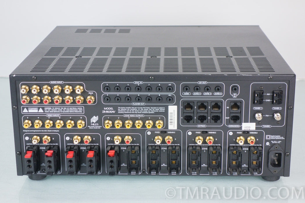 Niles ZR-8630AV 8 Source, 6 Zone Multi-zone Receiver