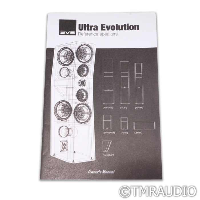 SVS Ultra Evolution Nano Bookshelf Speakers; Glossy White Pair