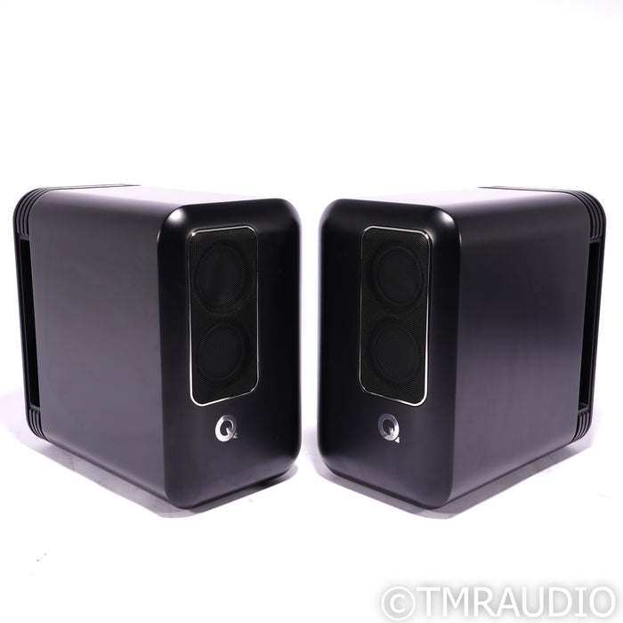 Q Acoustics Q Active 200 Wireless Bookshelf Speakers; Black Pair w/ QHub