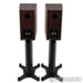 Dynaudio Evoke 20 Bookshelf Speakers; Walnut Wood Pair with Stands