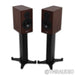 Dynaudio Evoke 20 Bookshelf Speakers; Walnut Wood Pair with Stands