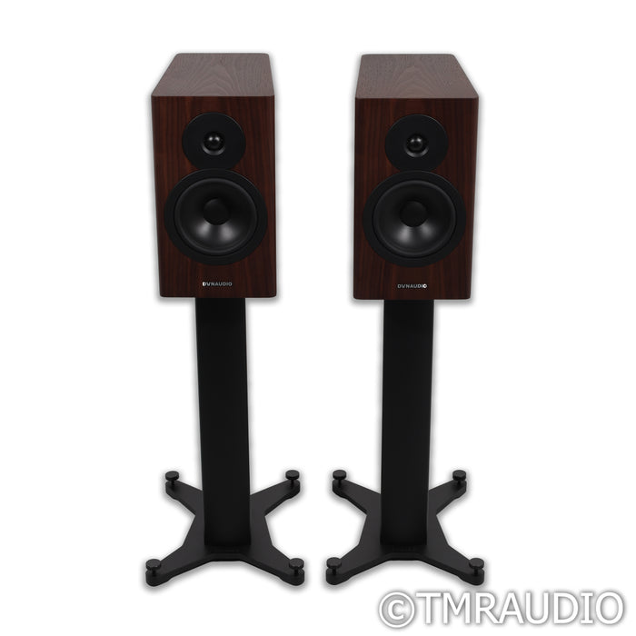 Dynaudio Evoke 20 Bookshelf Speakers; Walnut Wood Pair with Stands