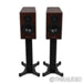 Dynaudio Evoke 20 Bookshelf Speakers; Walnut Wood Pair with Stands