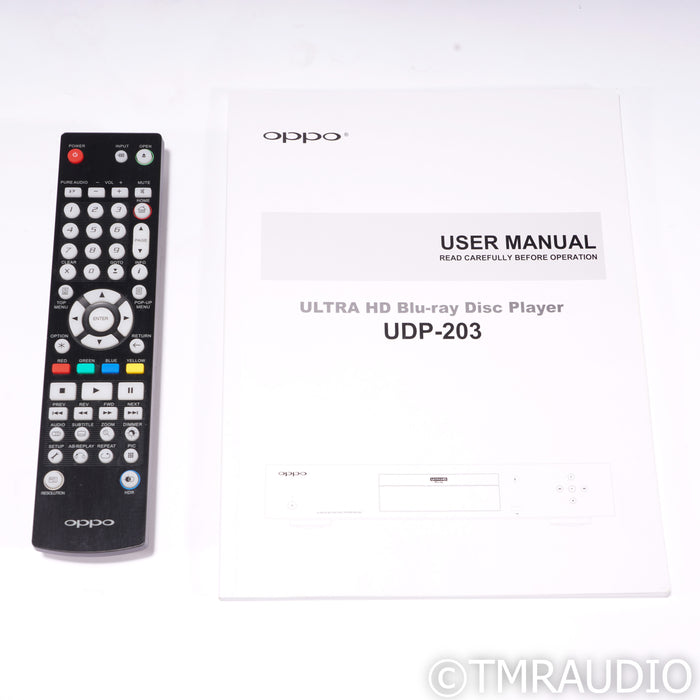 Oppo UDP-203 Ultra HD Universal Blu-ray Player; CD / SACD