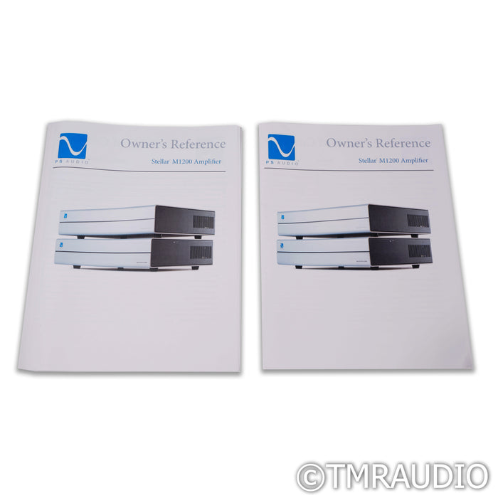 PS Audio Stellar M1200 Tube Hybrid Monoblock Power Amplifiers; Pair