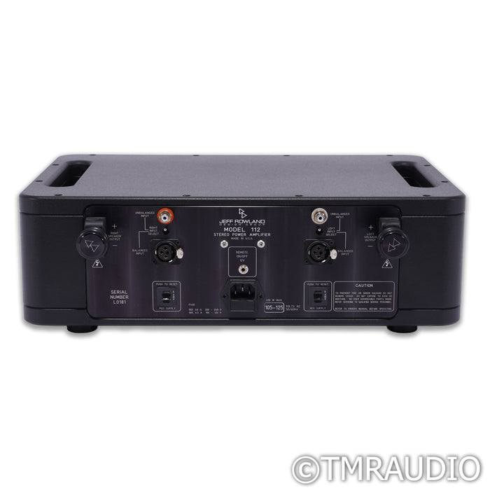 Jeff Rowland Design Model 112 Stereo Power Amplifier