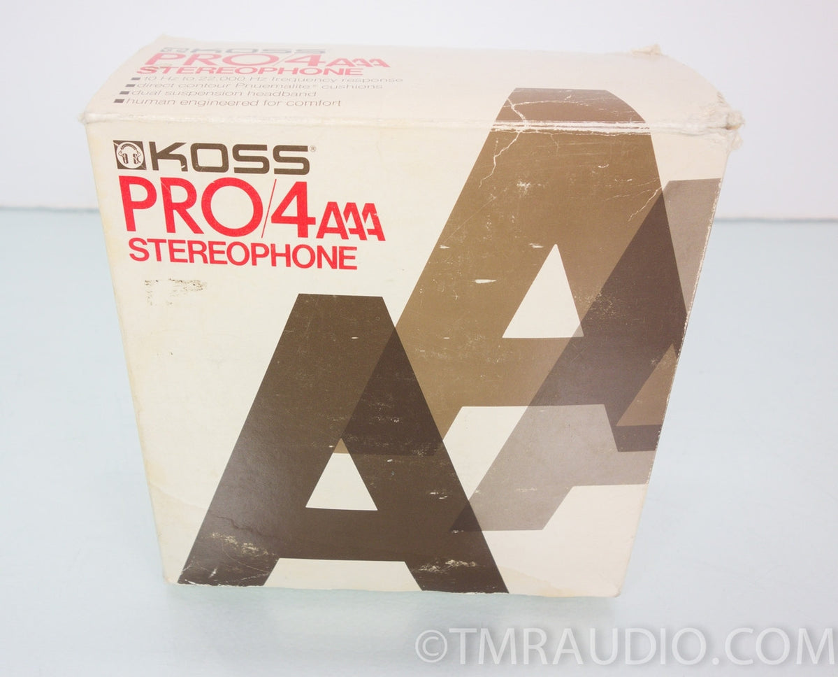 Koss Pro4AAA Titanium Stereophone / Headphones in Factory Box (vintage ...