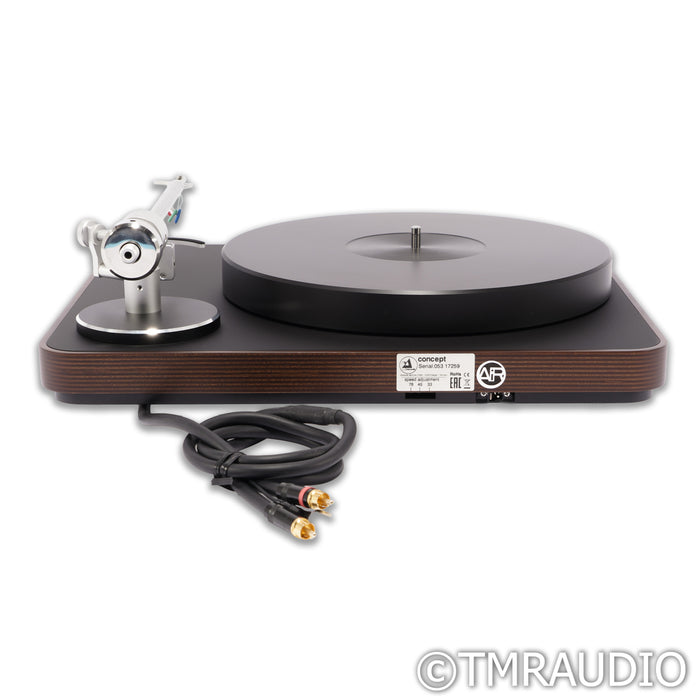 Clearaudio Concept Turntable; Dark Wood; Satisfy Carbon 9"; AiR Motor Upgrade (No Cartridge)