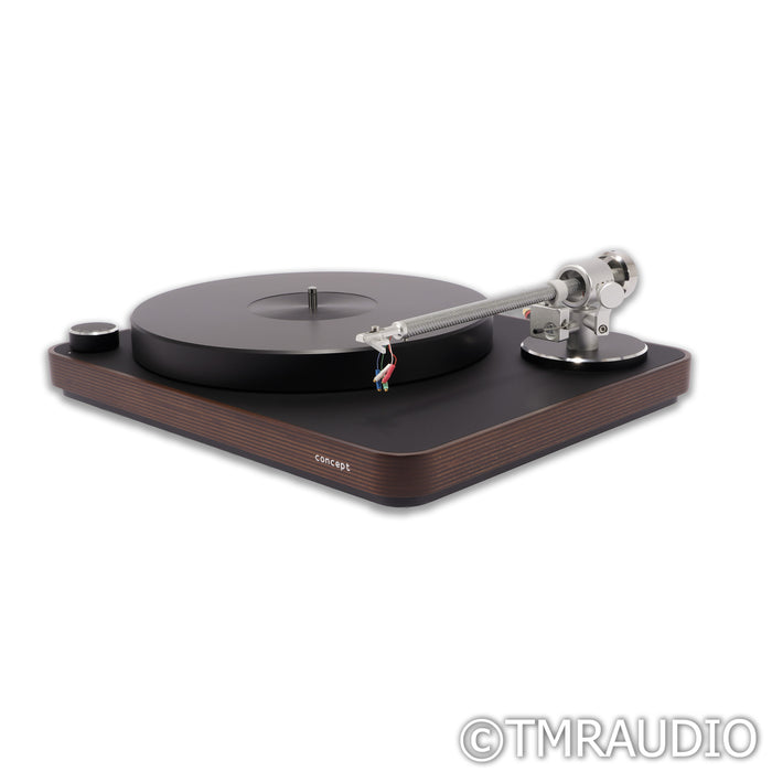 Clearaudio Concept Turntable; Dark Wood; Satisfy Carbon 9"; AiR Motor Upgrade (No Cartridge)