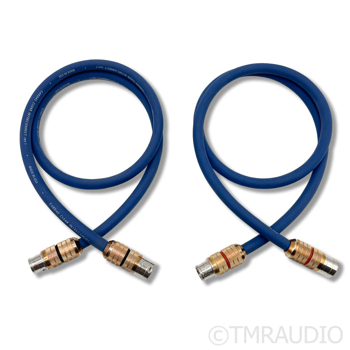 Cardas Clear Rev 1 XLR Cables; 1m Pair Balanced Interconnects