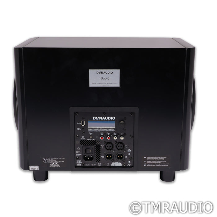 Dynaudio Sub 6 Dual 9" Powered Subwoofer; Black