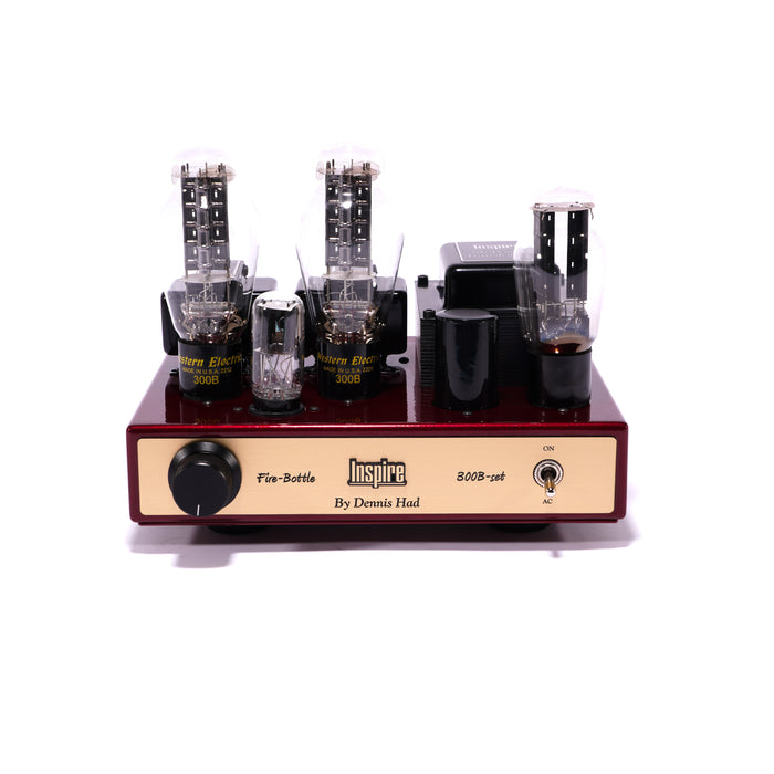 Dennis Had Inspire Fire-Bottle 300B Stereo Tube Power Amplifier; Cherry