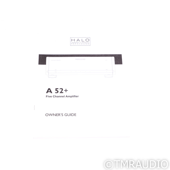 Parasound Halo A52+ Five Channel Power Amplifier; A 52+