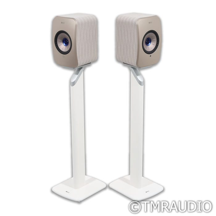 KEF LSX II Wireless Active Bookshelf Speakers; SoundWave Pair with Stands