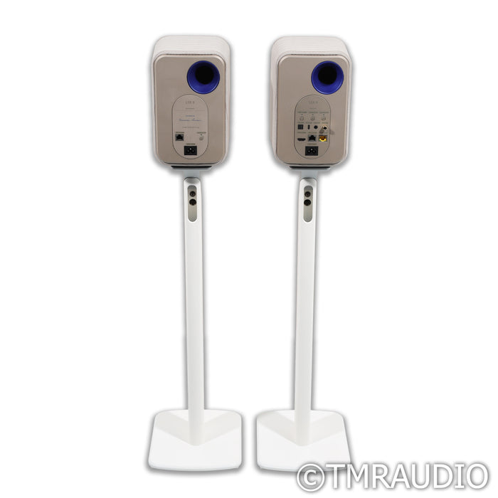KEF LSX II Wireless Active Bookshelf Speakers; SoundWave Pair with Stands