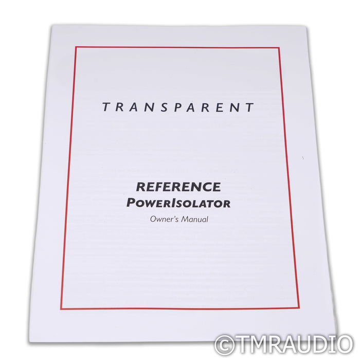Transparent Audio Reference PowerIsolator Power Conditioner; w/ Opus Power Cord