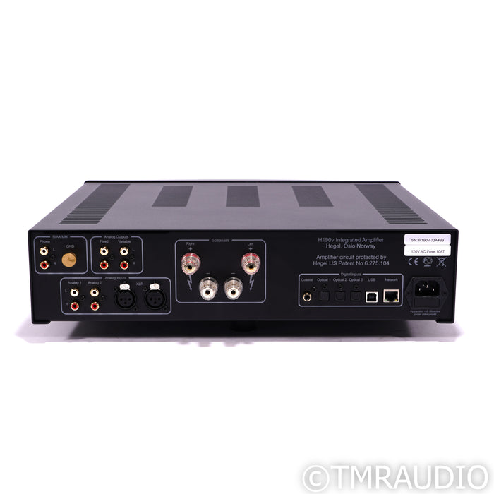 Hegel H190v Stereo Integrated Amplifier; MM Phono