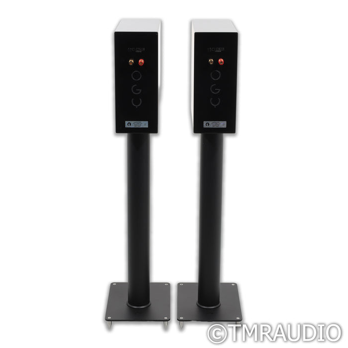 Closer Acoustics OGY Bookshelf Speakers; Black Pair w/ Stands