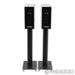 Closer Acoustics OGY Bookshelf Speakers; Black Pair w/ Stands