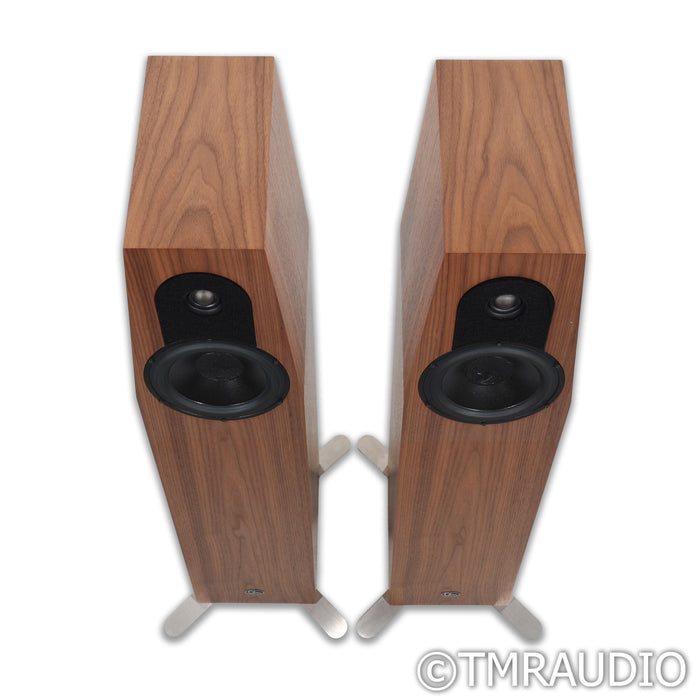 Qln Prestige Three Floorstanding Speakers; Walnut Pair