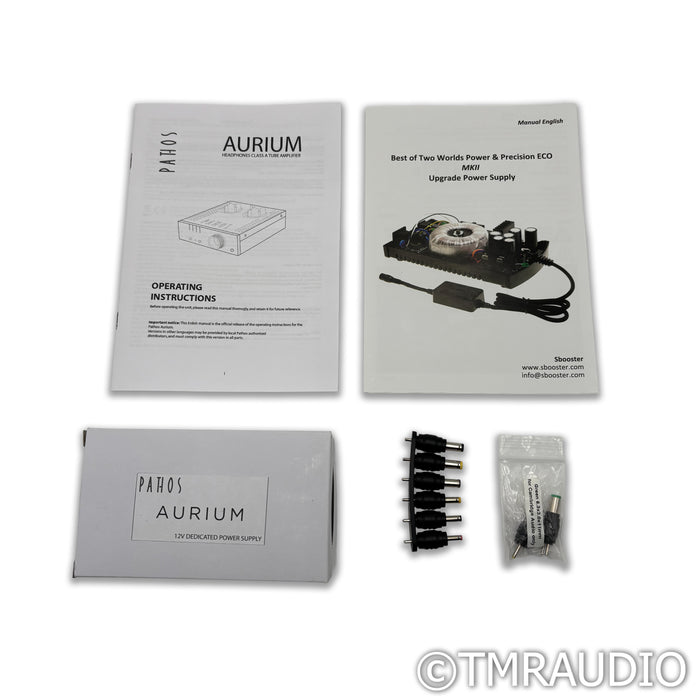 Pathos Aurium Hybrid Headphone Amplifier with sBooster BOTW Linear Power Supply