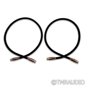 AudioQuest Black Beauty XLR Cables; 1m Pair Balanced Interconnects
