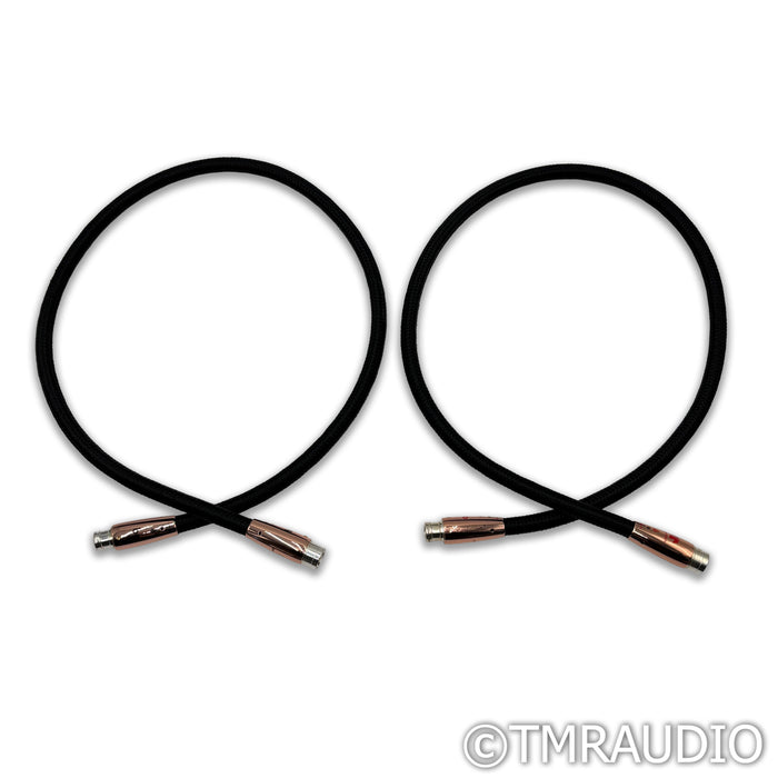 AudioQuest Black Beauty XLR Cables; 1m Pair Balanced Interconnects