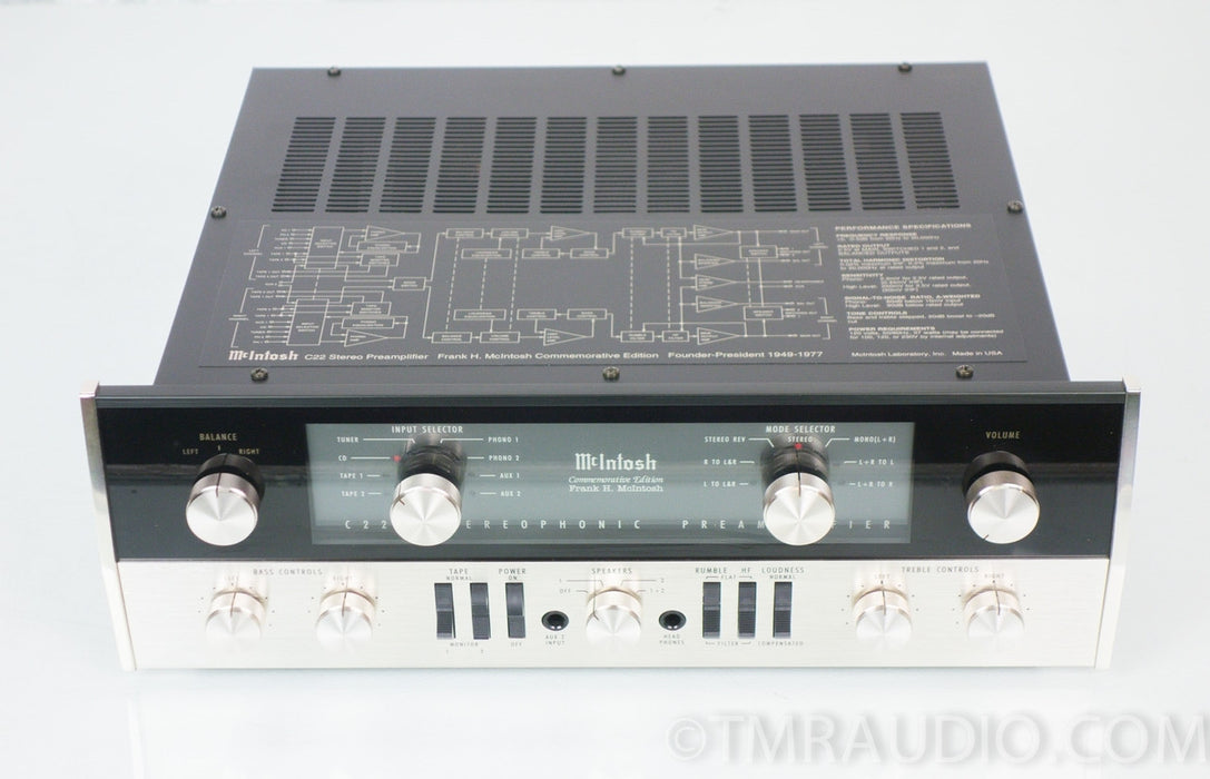 McIntosh C-22 Commemorative Edition Tube Preamplifier in Factory Box