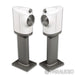 B&W Formation Duo Wireless Active Bookshelf Speakers; White Pair w/ Stands