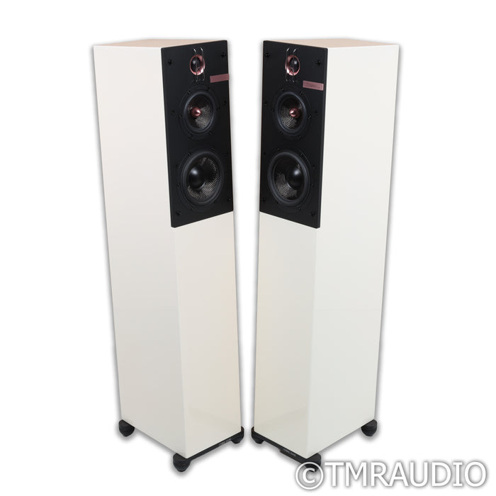 Starke Sound IC-H2 Floorstanding Speakers; Piano White Pair