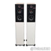 Starke Sound IC-H2 Floorstanding Speakers; Piano White Pair