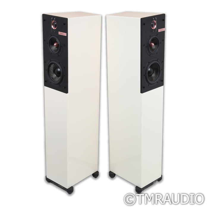 Starke Sound IC-H2 Floorstanding Speakers; Piano White Pair