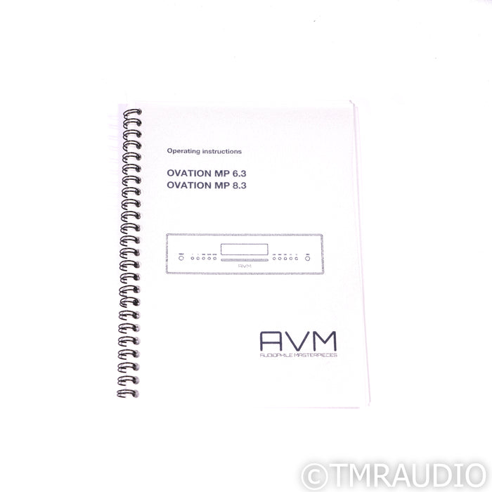 AVM OVATION MP 8.3 Tube Streaming CD Player