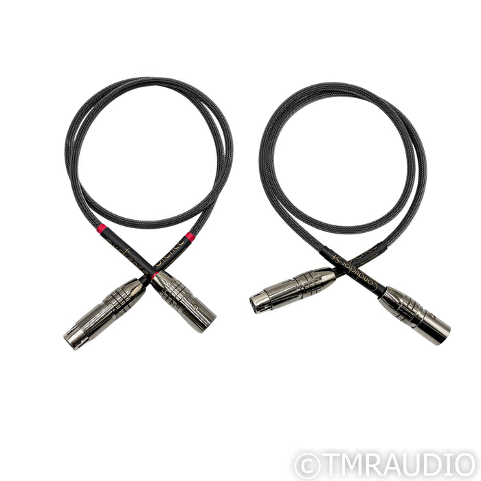 Audience Conductor SE XLR Cables; 1m Pair Balanced Interconnects