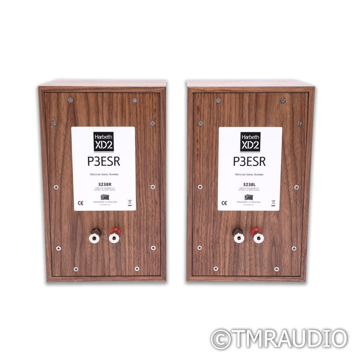 Harbeth P3ESR XD2 Bookshelf Speakers; Walnut Pair (Mint / Unused)