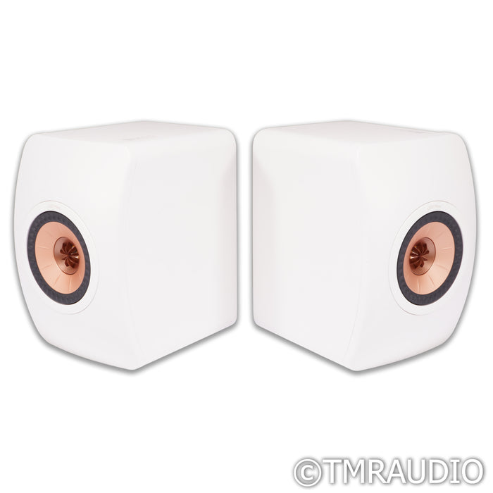 KEF LS50 Meta Bookshelf Speakers; Mineral White Pair