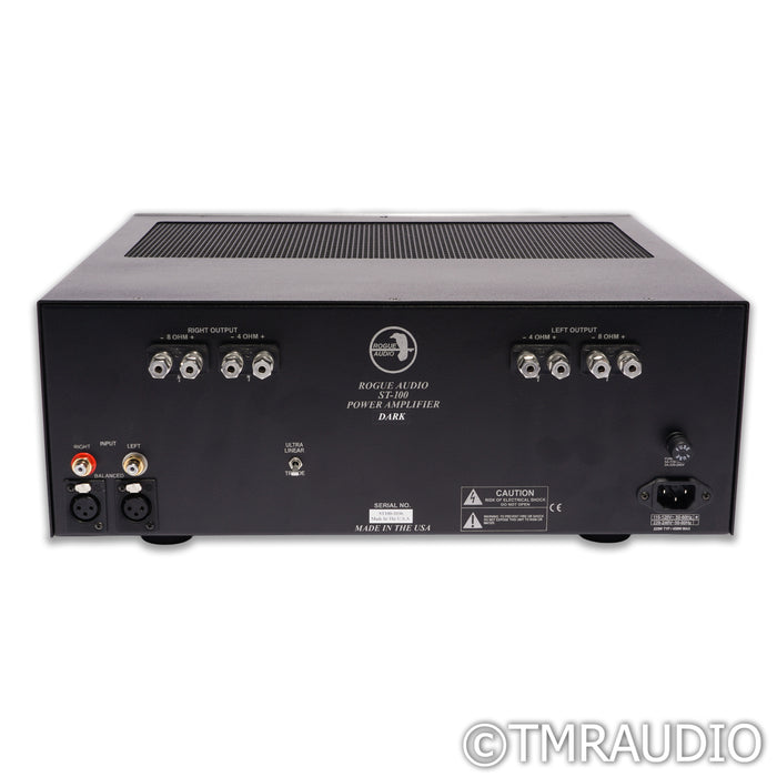 Rogue Audio Stereo 100 Dark Stereo Tube Power Amplifier (New KT88 Tubes)