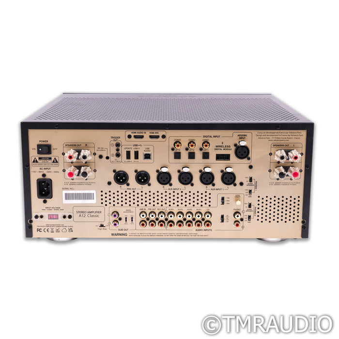 Advance Paris A12 Classic Stereo Tube Hybrid Integrated Amplifier; MM & MC Phono